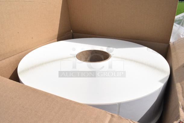 72 BRAND NEW SCRATCH AND DENT! Boxes of 3030TCDT-7250 3"x3" Label Rolls. 72 Times Your Bid! - Image 1 of 5