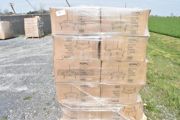 20 BRAND NEW SCRATCH AND DENT! Boxes of Acopa 553FLCADDY4 Four Glass Black Metal Flight Carrier - 12/Case. 20 Times Your Bid! - Image 2 of 4
