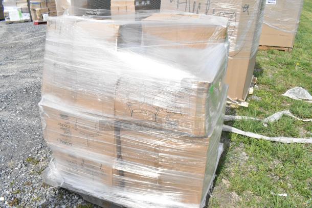 10 BRAND NEW SCRATCH AND DENT! Boxes of Acopa 553FLCADDY4 Four Glass Black Metal Flight Carrier - 12/Case. 10 Times Your Bid! - Image 3 of 4