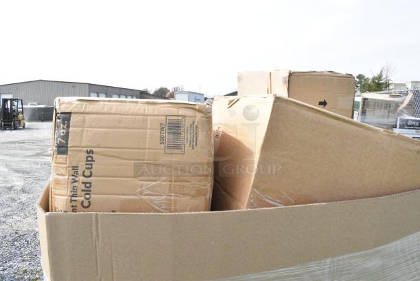 15 BRAND NEW SCRATCH AND DENT! Boxes Including 500TW7 Choice 7 oz. Translucent Thin Wall Plastic Cold Cup - 2,500/Case, Choice Cold Plastic Cups. 15 Times Your Bid! - Image 6 of 6