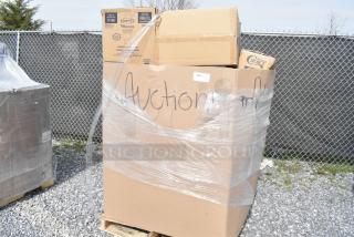 20 BRAND NEW SCRATCH AND DENT! Boxes Including Solo Ultra Clear&#8482; TP16D 16 oz. Customizable Clear PET Plastic Squat Cold Cup - 1000/Case  760TP16D, 795PTOKFT8 Choice Kraft Microwavable Folded Paper #8 Take-Out Container 6" x 4 3/4" x 2 1/2" - 300/Case, 433HSLCPIE Choice 5" Clear Hinged Slice Container with High Dome Lid - 300/Case. 20 Times Your Bid!