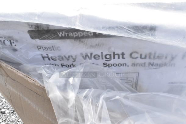 20 BRAND NEW SCRATCH AND DENT! Boxes Including 2 130WFORKWP Choice Individually Wrapped Medium Weight White Polypropylene Plastic Fork - 1,000/Case. 20 Times Your Bid! - Image 4 of 5