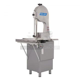 BRAND NEW SCRATCH AND DENT! 2024 ProCut KSP-116 Stainless Steel Commercial Floor Style Meat Saw. 115 Volts, 1 Phase. Tested and Working!