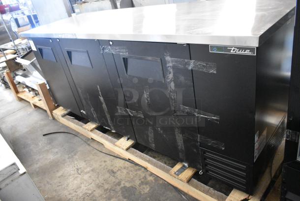 BRAND NEW SCRATCH AND DENT! 2025 True TBB-4PT-HC Metal Commercial 3 Door Pass Through Back Bar Cooler. 115 Volts, 1 Phase. Cannot Test Due To Cut Power Cord - Image 8 of 10