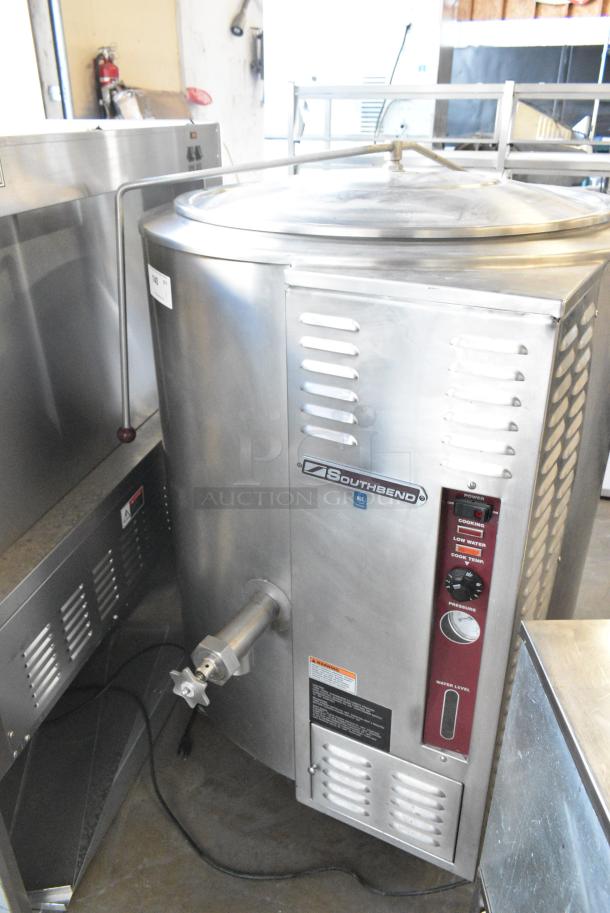 Southbend KSLG-60E Stainless Steel Commercial Floor Style Natural Gas Powered 60 Gallon Steam Kettle. 130,000 BTU. - Image 15 of 16