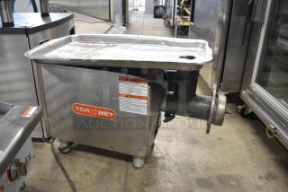 Torrey Metal Commercial Countertop Meat Grinder. 115 Volts, 1 Phase. Tested and Working! - Item #1178823