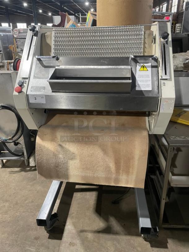 Benier USA Commercial Electric Powered Portable French Bread Dough Moulder/Sheeter! Model: FBM-92 SN: 96K357! 208V 3 Phase! On Casters! - Image 1 of 12