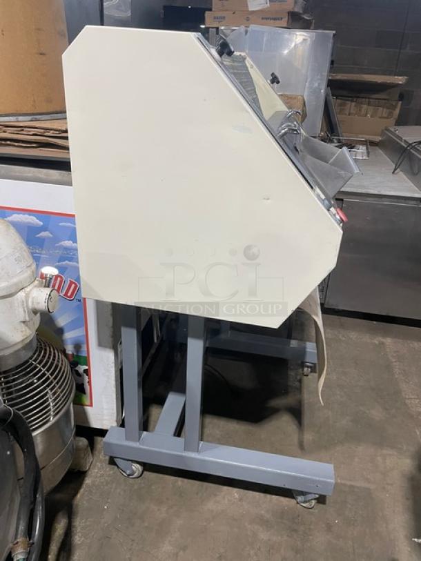 Benier USA Commercial Electric Powered Portable French Bread Dough Moulder/Sheeter! Model: FBM-92 SN: 96K357! 208V 3 Phase! On Casters! - Image 2 of 12