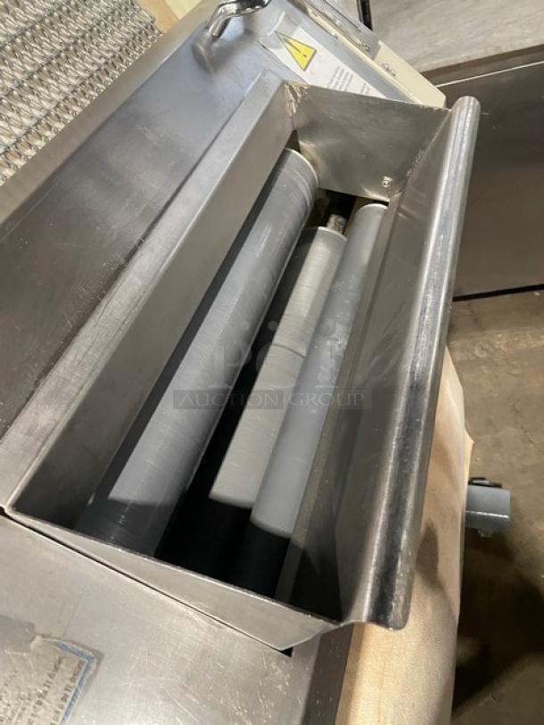 Benier USA Commercial Electric Powered Portable French Bread Dough Moulder/Sheeter! Model: FBM-92 SN: 96K357! 208V 3 Phase! On Casters! - Image 7 of 12