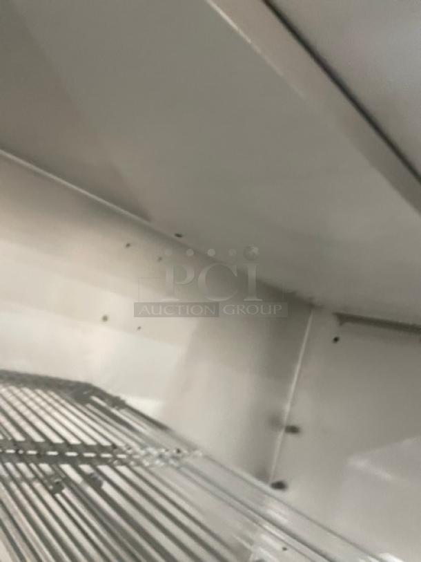 Traulsen Commercial Stainless Steel 2 Section Half Door Reach In Refrigerator! Energy Star Certified! With Poly Coated Wire Racks! Model: G20000 SN: T48193C07! 115V 1 Phase! On Casters! - Image 6 of 8