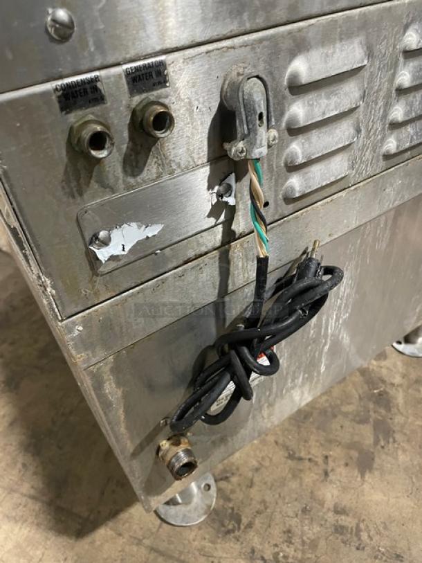 Vulcan-Hart Commercial Stainless Steel Natural Gas Powered Dual Compartment Convection Steamer! With Individual Controls! With Built In Pan Holding Racks! Model: VSX10GC SN: AP-1043767-9Z-4731! 120V 1 Phase! On Legs! - Image 11 of 11