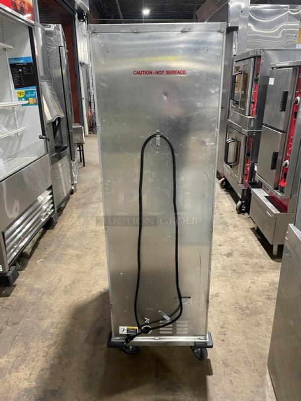 MainStreet Commercial Electric Powered Full Size Non-Insulated Heated Holding Cabinet! With Lexan Clear Door! With Lip-Load Pan Slides & Corner Bumpers! Model: 541CH1836U SN: 202112000775! 120V 1 Phase! On Casters! - Image 3 of 8
