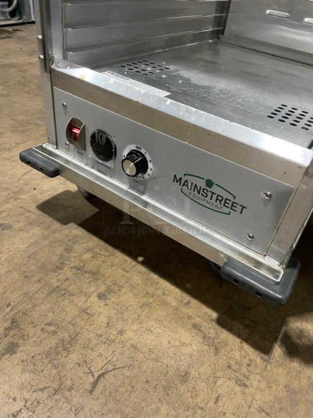 MainStreet Commercial Electric Powered Full Size Non-Insulated Heated Holding Cabinet! With Lexan Clear Door! With Lip-Load Pan Slides & Corner Bumpers! Model: 541CH1836U SN: 202112000775! 120V 1 Phase! On Casters! - Image 6 of 8