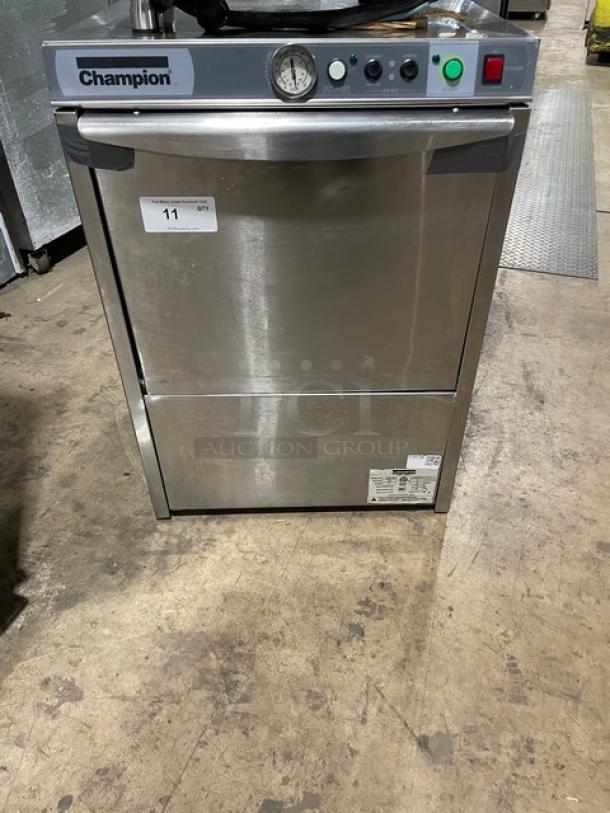 Champion Commercial Stainless Steel Electric Powered Low Temperature Undercounter Dishwasher! Model: UL130 SN: W190688734! 120V 1 Phase! - Image 1 of 7