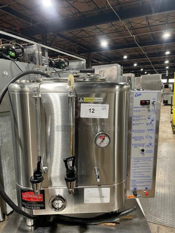 Curtis Commercial Stainless Steel Electric Powered Countertop Automatic Single 3 Gal. Coffee Urn! With Hot Water Dispenser! With Stainless Steel Filter Basket! Model: RU-150-12 SN: 13415364! 120/220V 1 Phase! - Image 1 of 9
