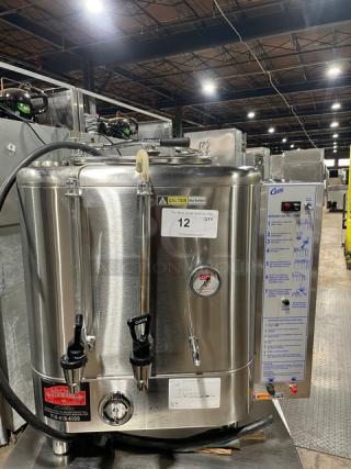Curtis Commercial Stainless Steel Electric Powered Countertop Automatic Single 3 Gal. Coffee Urn! With Hot Water Dispenser! With Stainless Steel Filter Basket! Model: RU-150-12 SN: 13415364! 120/220V 1 Phase!