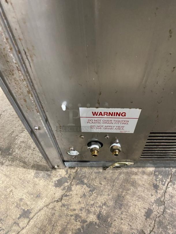 Ice-O-Matic Commercial Stainless Steel Electric Powered Water-Cooled Undercounter Half-Cube Ice Making Machine/Storage Bin Combo! With Top Hinged Lift-Up Style Lid! Model: ICEU300HW3 SN: 17111280011750! 115V 1 Phase! - Image 6 of 8