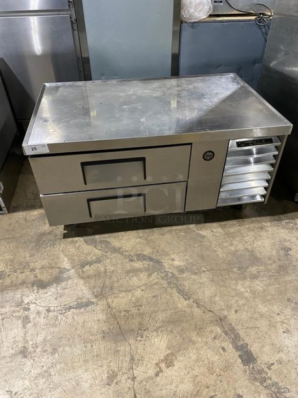 True Commercial Stainless Steel 2 Drawer Refrigerated Chef Base! Model: TRCB-50 SN: 1-2797409! 115V 1 Phase! On Casters! - Image 1 of 9