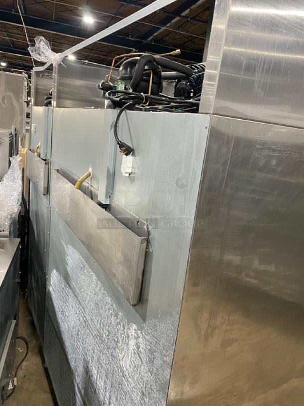 Hoshizaki Commercial Stainless Steel Solid 3 Door Upright Triple Section Reach In Refrigerator! With Poly Coated Wire Racks! Model: CR3S-FSCL SN: F70019J! 115V 1 Phase! On Casters! - Image 9 of 11