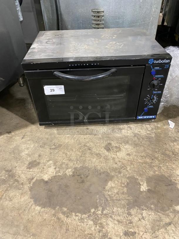 Moffat TurboFan-25 Series Commercial Electric Powered Countertop Mini Convection Oven! With Thermostatic Control! With Wired Oven Rack! Model: E25 SN: 234997! 110-120V! - Image 1 of 7