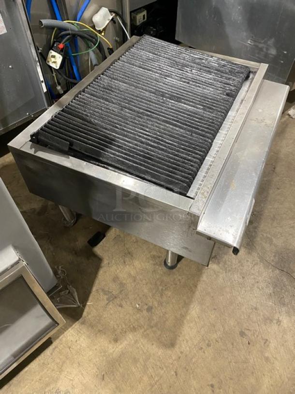 Imperial Commercial Stainless Steel Natural Gas Powered Countertop Char Broiler! With Grooved Grates! On Legs! - Image 4 of 7