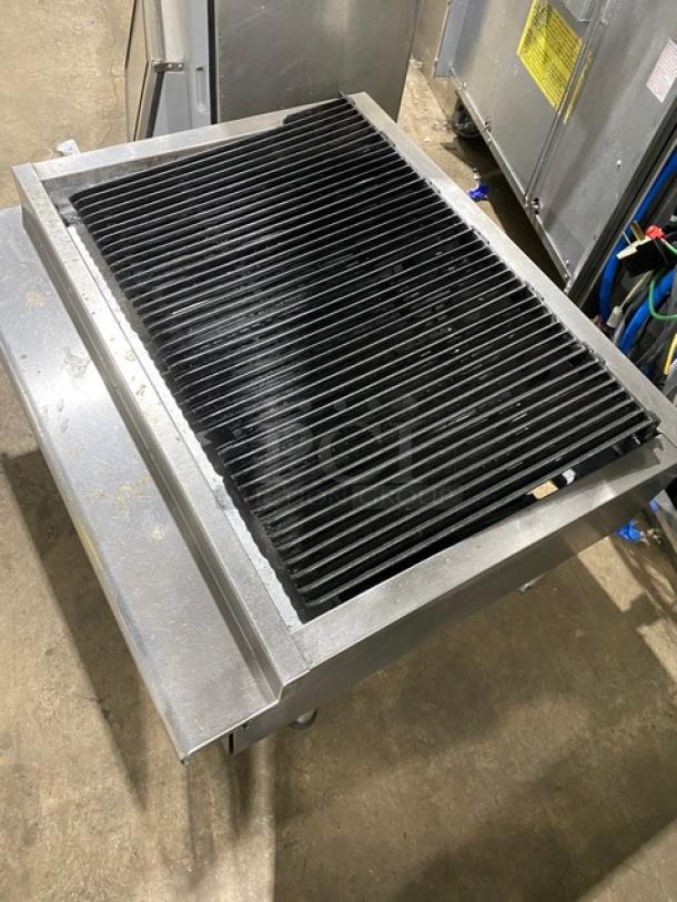 Imperial Commercial Stainless Steel Natural Gas Powered Countertop Char Broiler! With Grooved Grates! On Legs! - Image 7 of 7