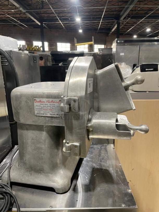 Qualheim Electro-Cut Commercial Electric Powered Heavy Duty Countertop Vegetable Slicer/Shredder/Grater! Model: 400 SN: 26769D! 115V 1 Phase! - Image 3 of 10