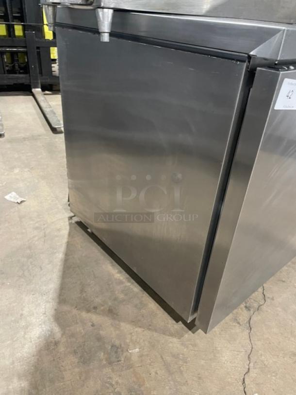 Hoshizaki Commercial Stainlees Steel Solid Single Door Low Profile Undercounter Refrigerator! Energy Star Certified! With Chrome Plate Wire Rack! Model: UR27B-LPC SN: L50013F! 115V 1 Phase! - Image 4 of 7