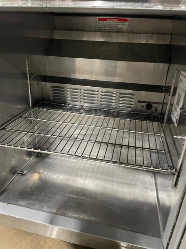 Hoshizaki Commercial Stainlees Steel Solid Single Door Low Profile Undercounter Refrigerator! Energy Star Certified! With Chrome Plate Wire Rack! Model: UR27B-LPC SN: L50013F! 115V 1 Phase! - Image 5 of 7