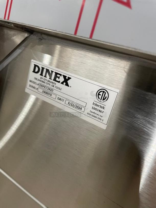 NEW! Dinex! 2024 Late Model! Commercial Stainless Steel 2-Door 24-Tray Meal Delivery/Economy Cart! With Built In Pan Holding Slides! Model: DXPICT242D SN: 2408074! On Casters! - Image 7 of 7