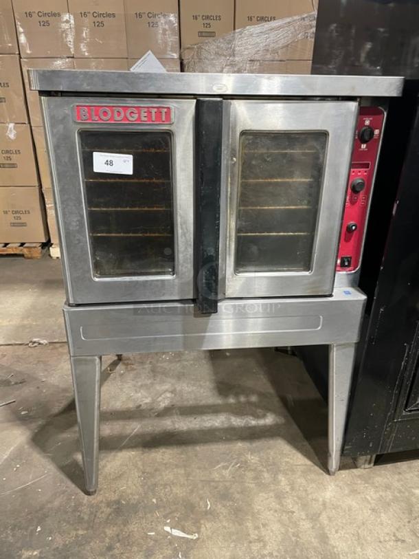 Blodgett Commercial Stainless Steel Electric Powered Single Stack Convection Oven! With Wired Oven Racks! On Legs! - Image 1 of 7