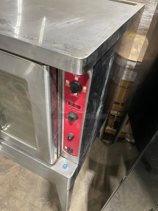 Blodgett Commercial Stainless Steel Electric Powered Single Stack Convection Oven! With Wired Oven Racks! On Legs! - Image 4 of 7