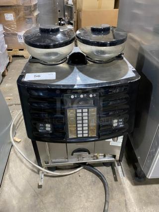 Schaerer Coffee Art Plus Series Commercial Electric Powered Countertop Super Automatic Coffee/Espresso Machine! With 2 Clear Hoppers! Model: SCA-1 SN: 1313314413! 200-220V! On Legs!