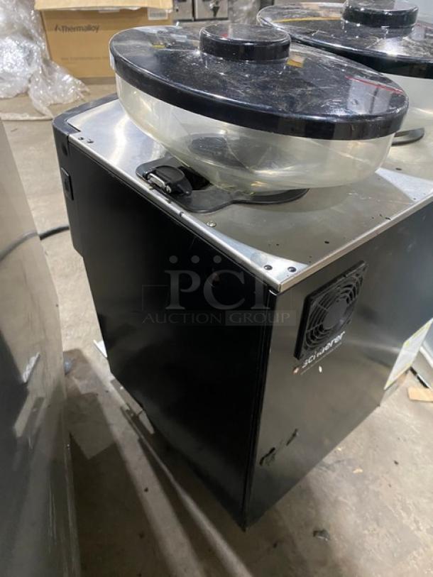 Schaerer Coffee Art Plus Series Commercial Electric Powered Countertop Super Automatic Coffee/Espresso Machine! With 2 Clear Hoppers! Model: SCA-1 SN: 1313314413! 200-220V! On Legs! - Image 4 of 10