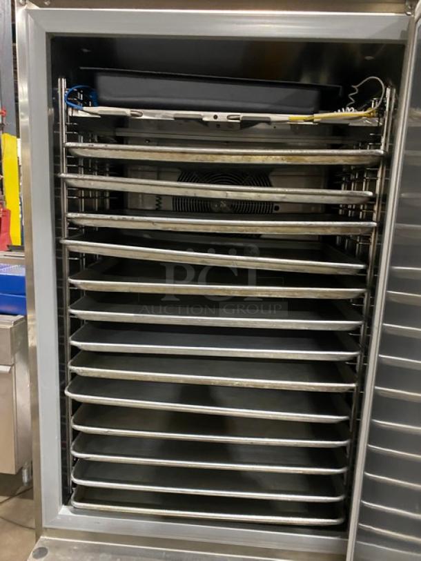 Desmon! 2023 Late Model! Commercial Stainless Steel Single Door Self Contained Reach In 15-Pan Blast Chiller/Shock Freezer! With Probes & Built In Pan Holding Rack! With Sheet Pans! Model: GBF-15+ETL SN: 23POP005004! On Casters! - Image 7 of 9