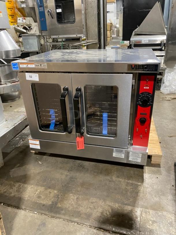 NEW! Scratch-N-Dent! Vulcan Commercial Stainless Steel Electric Powered Single Stack Convection Oven! Energy Star Certified! With Thermostatic Controls! With Wired Oven Racks! Model: VC5ED! 208V 3/1 Phase! - Image 1 of 7