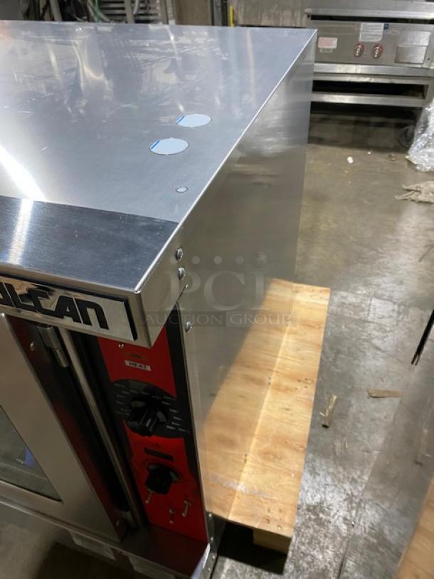 NEW! Scratch-N-Dent! Vulcan Commercial Stainless Steel Electric Powered Single Stack Convection Oven! Energy Star Certified! With Thermostatic Controls! With Wired Oven Racks! Model: VC5ED! 208V 3/1 Phase! - Image 2 of 7