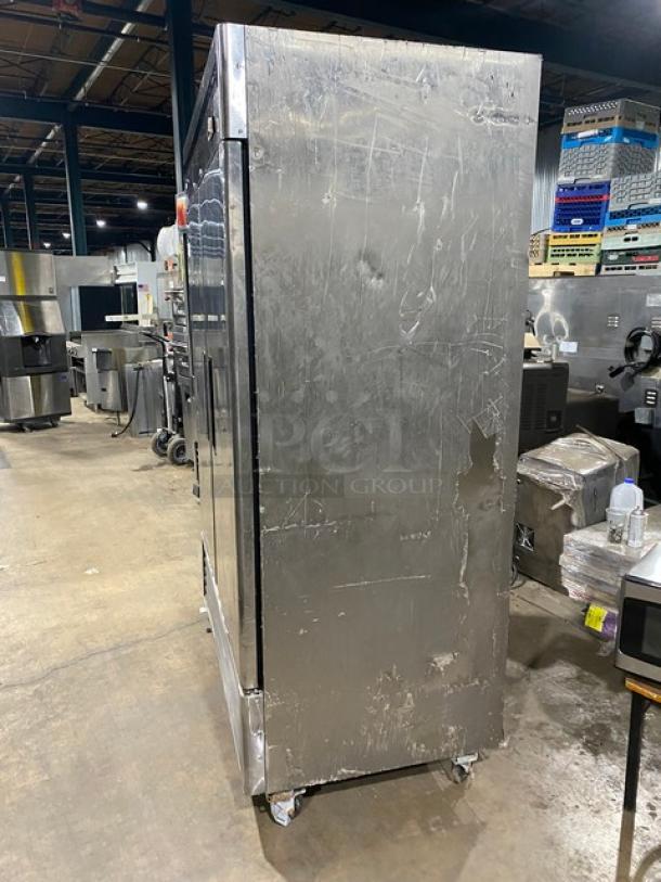 Atosa Commercial Stainless Steel Solid 2 Door Reach In Refrigerator! With Poly Coated Wire Racks! Model: MBF8507 SN: MBF8507151012C4004! 115V 1 Phase! On Casters! - Image 3 of 8