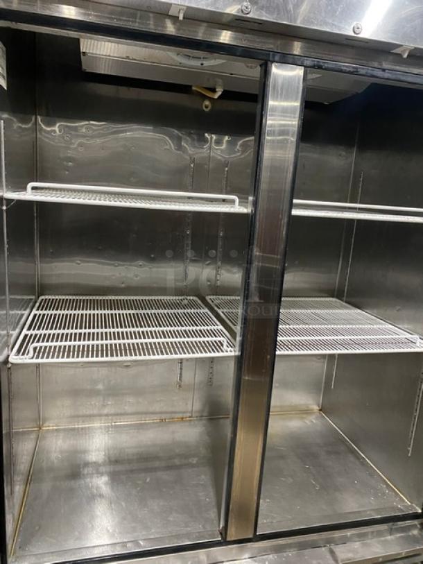 Atosa Commercial Stainless Steel Solid 2 Door Reach In Refrigerator! With Poly Coated Wire Racks! Model: MBF8507 SN: MBF8507151012C4004! 115V 1 Phase! On Casters! - Image 5 of 8