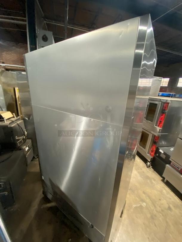 True Coca-Cola Style Commercial Stainless Steel Multi-Tier Refrigerated Open Grab-N-Go Merchandiser Display Case! With Adjustable Poly Coated Wire Racks! Model: TAC-48-LD SN: 9365189! 208-230V 1 Phase! On Legs! Working When Removed! - Image 4 of 7