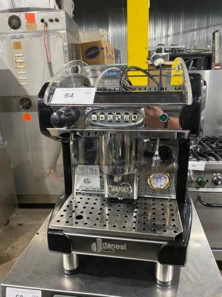 BFC Lira Series Commercial Stainless Steel Electric Powered Countertop Single Group Automatic Cappuccino/Espresso Coffee Machine! Model: IR1GDCE SN:100434522! 120V 1 Phase! On Legs!