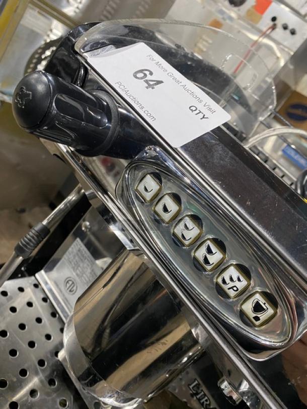BFC Lira Series Commercial Stainless Steel Electric Powered Countertop Single Group Automatic Cappuccino/Espresso Coffee Machine! Model: IR1GDCE SN:100434522! 120V 1 Phase! On Legs! - Image 8 of 9