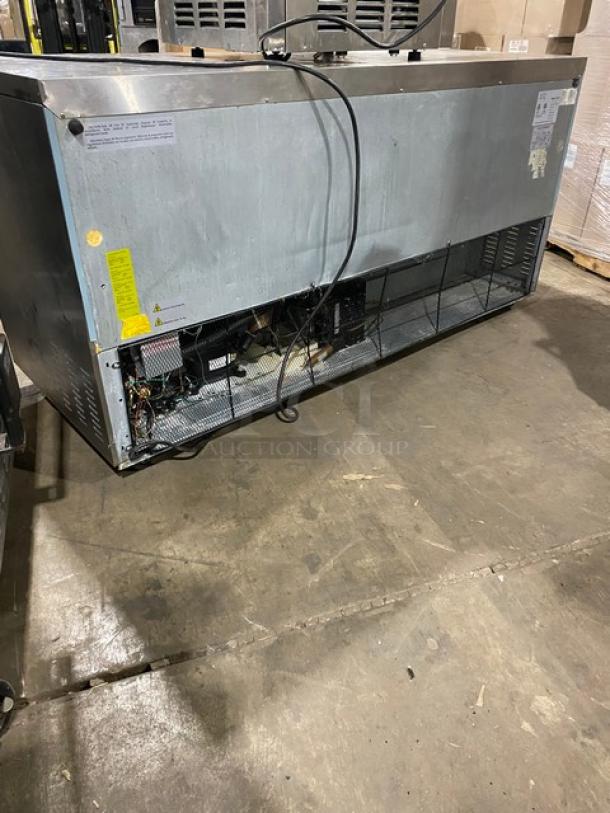 Ikon Series Commercial Stainless Steel 3 Door Undercounter Worktop Freezer! With Poly Coated Wire Rack! Model: KUC72F SN: KUC72F9024463! 115V 1 Phase! On Casters! - Image 3 of 8