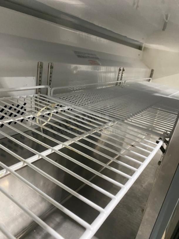 Ikon Series Commercial Stainless Steel 3 Door Undercounter Worktop Freezer! With Poly Coated Wire Rack! Model: KUC72F SN: KUC72F9024463! 115V 1 Phase! On Casters! - Image 7 of 8