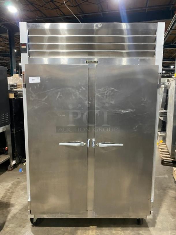 Traulsen G-Series Commercial Stainless Steel Solid 2 Door Reach In Refrigerator! Energy Star Certified! With Poly Coated Wire Racks! Model: G20010 SN: T84650L14! 115V! On Casters! - Image 1 of 10