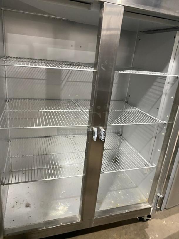 Traulsen G-Series Commercial Stainless Steel Solid 2 Door Reach In Refrigerator! Energy Star Certified! With Poly Coated Wire Racks! Model: G20010 SN: T84650L14! 115V! On Casters! - Image 6 of 10