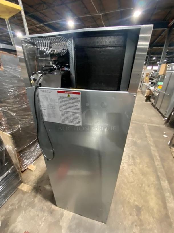 Hoshizaki Commercial Stainless Steel Solid Single Door Reach In Refrigerator! Energy Star Certified! With Poly Coated Wire Racks! Model: R1AFS SN: J71374K! 115V 1 Phase! - Image 4 of 9