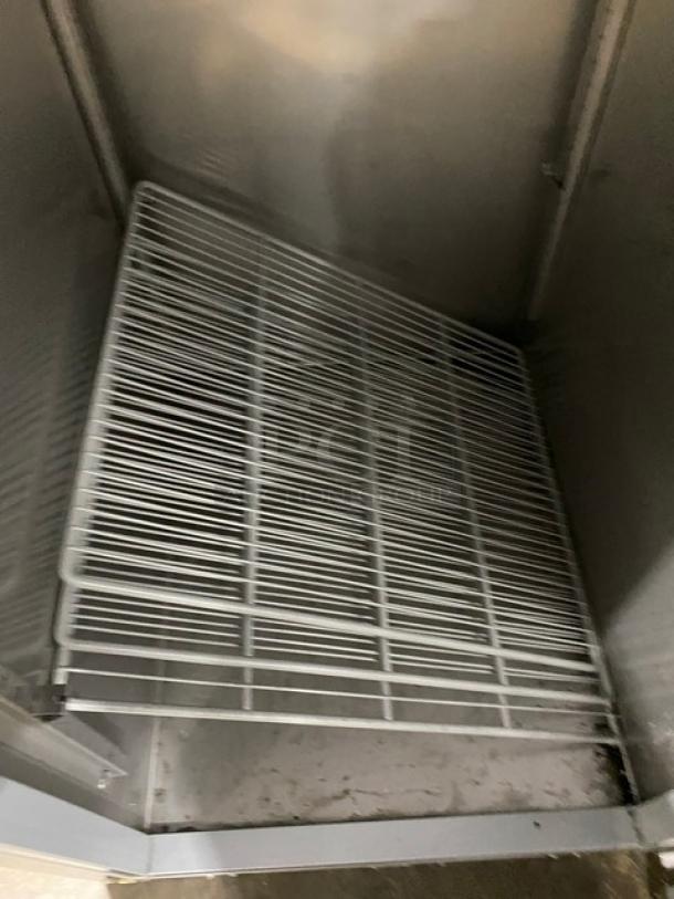 Hoshizaki Commercial Stainless Steel Solid Single Door Reach In Refrigerator! Energy Star Certified! With Poly Coated Wire Racks! Model: R1AFS SN: J71374K! 115V 1 Phase! - Image 6 of 9