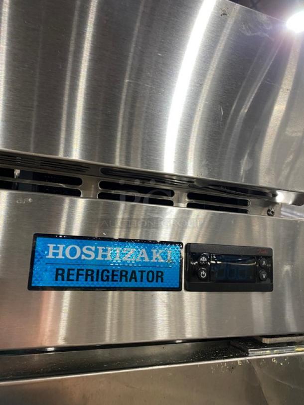 Hoshizaki Commercial Stainless Steel Solid Single Door Reach In Refrigerator! Energy Star Certified! With Poly Coated Wire Racks! Model: R1AFS SN: J71374K! 115V 1 Phase! - Image 8 of 9