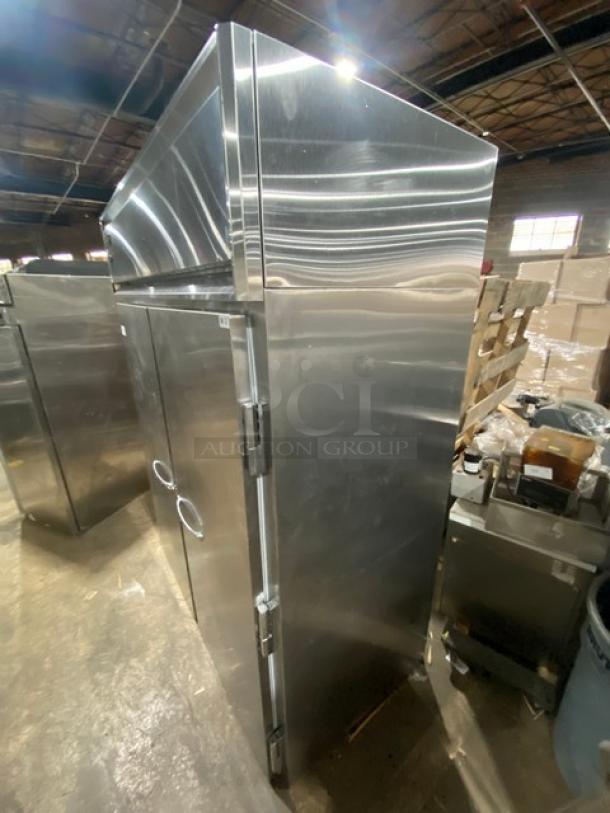 Continental Commercial Stainless Steel Solid 2 Door Double Section Roll-Through Refrigerator! Model: DL2RI-SA SN: 15765059! 115V 1 Phase! - Image 2 of 10